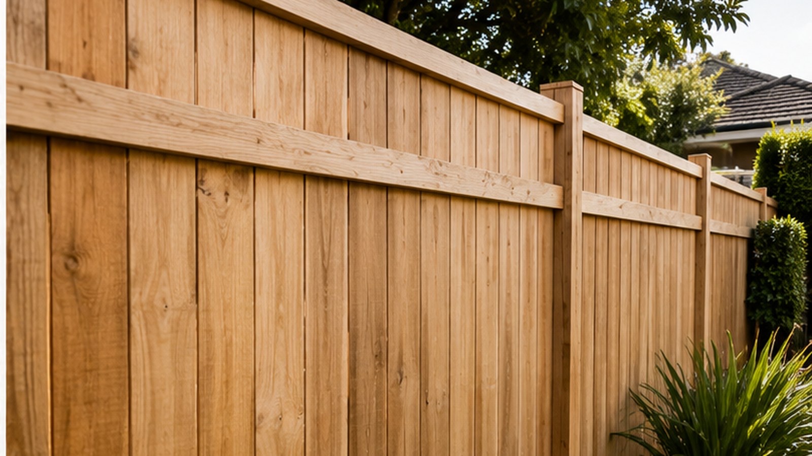 Fence after waterblasting